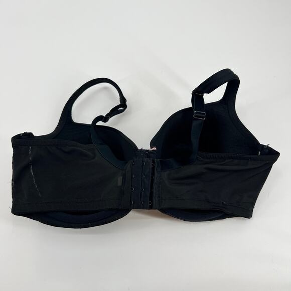 Cacique by Lane Bryant plus size black light lined balconette bra basic size 40F - Picture 4 of 9